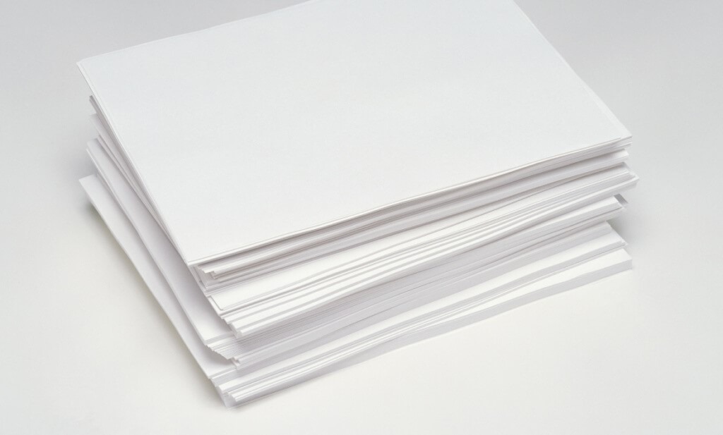Листы белой бумаги